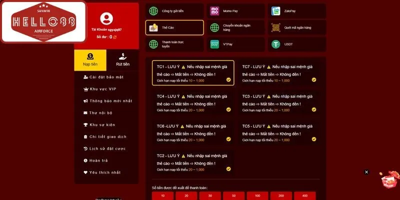 Đa dạng phương thức rút tiền